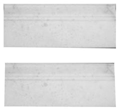 Statuary Crystal Marble Italian White Statuario 3/4" Baseboard Molding Polished