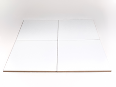 6x6 Square Matte White Ceramic Wall Tile (Box 50 Pieces / 12.5 sqft)
