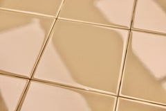 Sand Caramel  4 in Ceramic Tile Gloss 4 1/4" Box of 10 Piece for Bathroom Wall and Kitchen Backsplash
