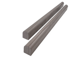 Tenedos Warm Athens Grey Pewter Wood Look 3/8 in. x 12 in. Pencil Liner Wall Decorative Marble Honed