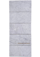 Tenedos Premium Carrara 4x8 Inch Marble Subway Tile for Wall and Floor Kitchen and Bathroom Tile