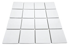 3x3 White Porcelain Floor Wall Tile for Spa Swimming Pool Shower Kitchen Countertop Bathroom Sink Backsplash