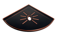 Tenedos Bronze Resin Corner Shelf Flatback Wall Mounted