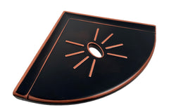 Tenedos Bronze Resin Corner Shelf Flatback Wall Mounted