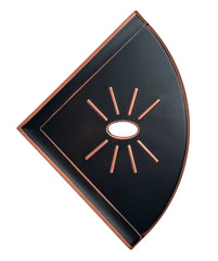 Tenedos Bronze Resin Corner Shelf Flatback Wall Mounted