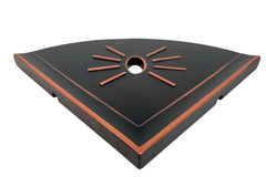 Tenedos Bronze Resin Corner Shelf Flatback Wall Mounted