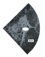 Tenedos Black Resin Corner Bathroom Shower Shelf Flatback Wall Mounted