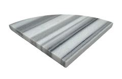 Tenedos Equator Marmara Marble Bathroom Shower Corner Shelf Stone 9 Inch Polished