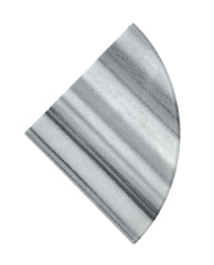 Tenedos Equator Marmara Marble Bathroom Shower Corner Shelf Stone 9 Inch Polished