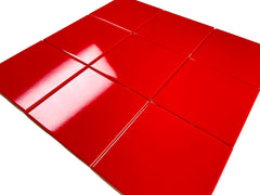 4x4 Red Ceramic Tile-Box of 10 pcs