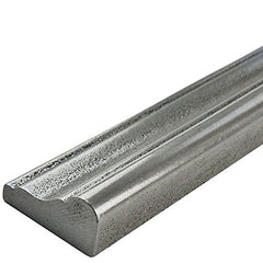 2x12 Silver Pewter Resin Metallic Look Moldura Chair Rail Trim Wall Tile by Vogue Tile