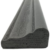 2x12 Silver Pewter Resin Metallic Look Moldura Chair Rail Trim Wall Tile by Vogue Tile