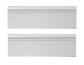 Bianco Dolomiti Marble Italian White Dolomite 6x12 Baseboard Molding Polished Wall Tile for Bathroom and Kitchen Walls Kitchen Backsplashes - (Tenedos)