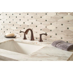 MSI Bayview Elongated Octagon 12 in. x 12 in. x 10 mm Glass Metal Mesh-Mounted Mosaic Tile