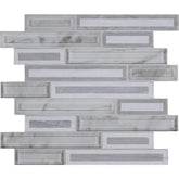 MSI Blocki Grigio Interlocking 12.2 in. x 11.61 in. x 8mm Glass Stone Mesh-Mounted Mosaic Tile (Box of 10 Sheets) - Tenedos