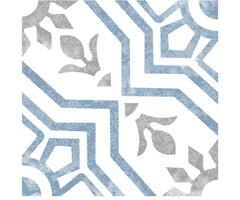 Blue Dance Porcelain Tile 8x8" (18 pieces - 8 SqFt) for Floors and Walls, Kitchen Backsplashes Tile