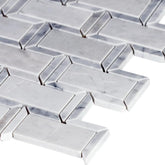 MSI Framework 12 in. x 13.5 in. x 10mm Polished Marble Mesh-Mounted Mosaic Floor Wall Tile