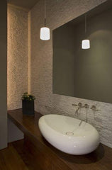 Roman Light Travertine 1X2 Marble Split-Faced Mosaic Tile ( on 12" x 12" Mesh)