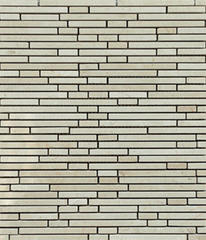 Crema Marfil Staggered Pattern Stone Tile Mosaics for Bathroom and Kitchen Walls Kitchen Backsplashes (Tenedos)