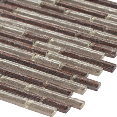 MSI Luxe Interlocking Pattern Glass Mesh-Mounted Mosaic Wall Tile