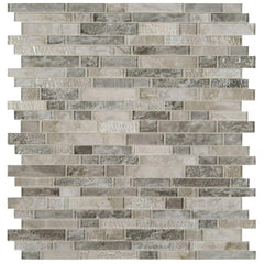 MSI Savoy Interlocking Glass Mosaic Wall Tile ( Box of 10 Sheets)