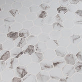 MSI Statuario Hexagon 12 in. x 12 in. x 10mm Glazed Porcelain Mesh-Mounted Mosaic Tile