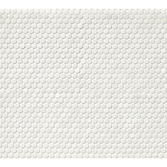 MSI White Glossy Penny Round Porcelain Mesh-Mounted Mosaic Wall Tile (15 Sheets / case)