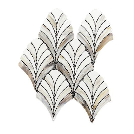 Tenedos Aurora Plum Glass Mosaic Tile-1 piece