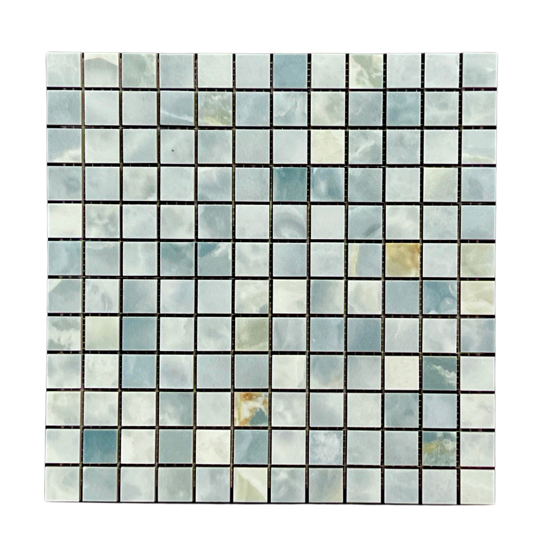 Tenedos HTC175 Aqua Celeste Porcelain Mosaic Tile-1 piece