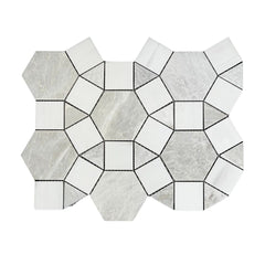 Tenedos HTC193 Crystal Nexus Marble Mosaic Tile