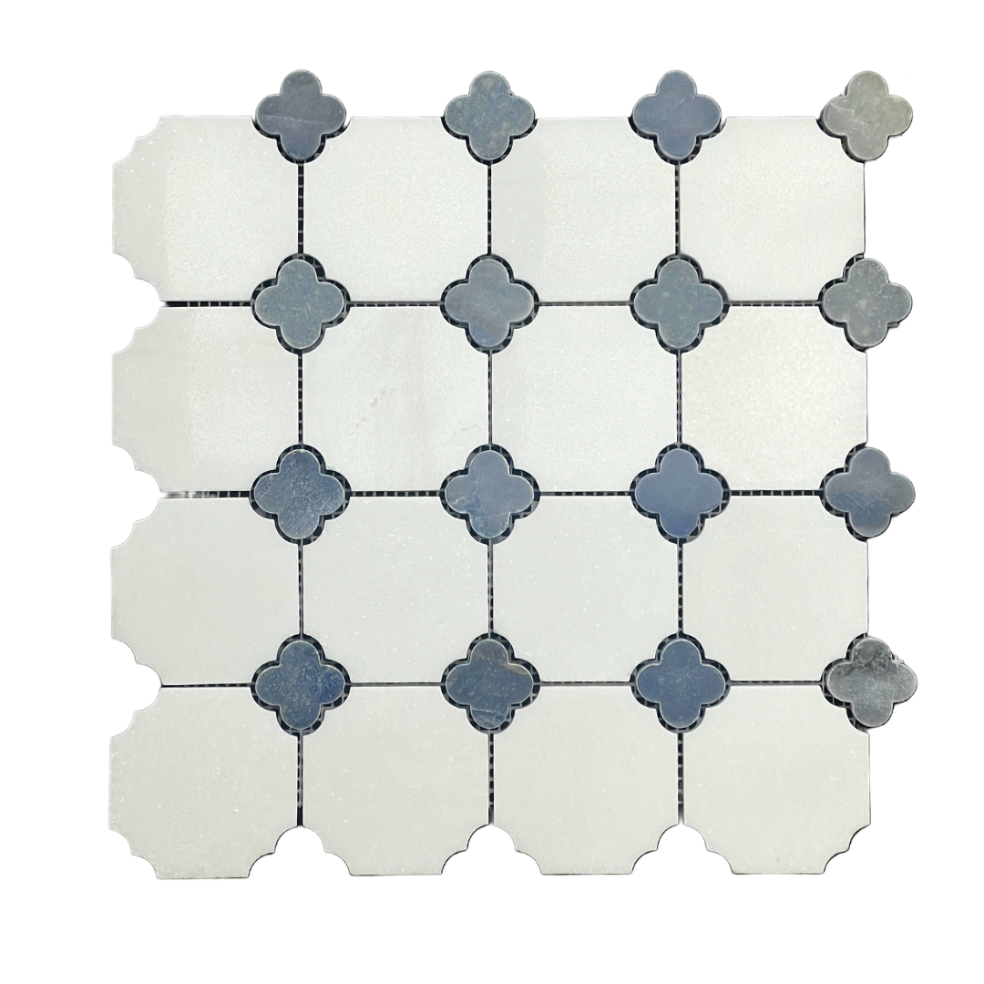 Tenedos Lavender Polished Marble Mosaic Tile