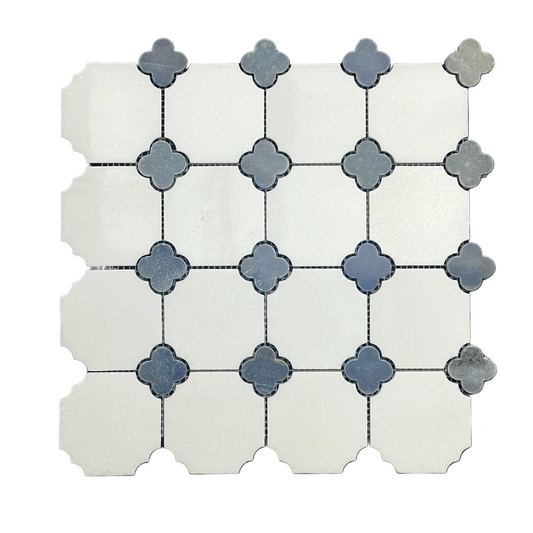 Tenedos Lavender Polished Marble Mosaic Tile- 1 piece