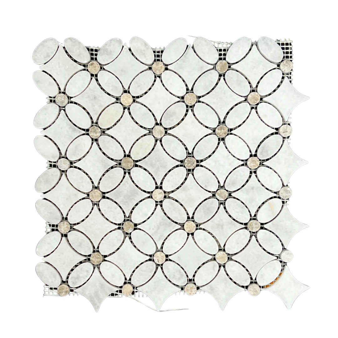 Tenedos Timeless Petals Mosaic Tile 1 piece