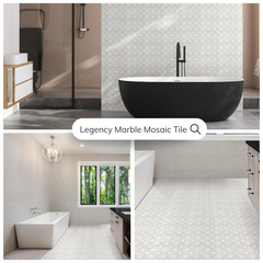 Tenedos Legency Polished Marble Mosaic Tile