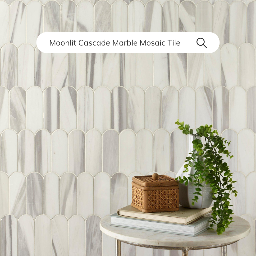 Tenedos HTC190 Moonlit Cascade Marble Mosaic Tile