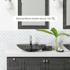 Tenedos HTC192 Ethereal Bloom Marble Mosaic Tile