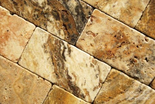 Scabos 3X6 Tumbled Travertine Floor Wall Tile