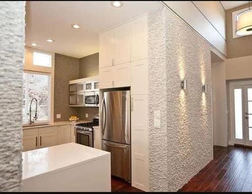 Carrara Split Face 1x2 Marble Mosaic Tile