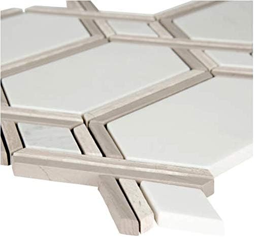 Elegant Royal Link Marble Mosaic Tile - 1 Sheet