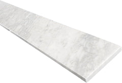 Carrara White Marble Threshold with Honed Finish – 3/4" Thick Stone Saddle for Doorway, Shower Curb & Window Sill