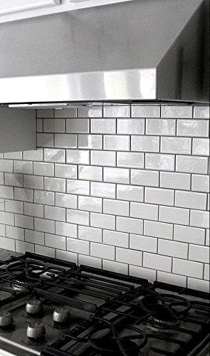 3x6 White High Gloss Ceramic Wall Tile –  (Box of 100 Tiles)