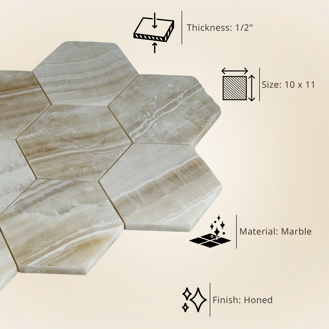 Cream Pearl Onyx Marble Tile