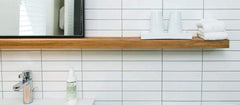 Modern 2x8 Porcelain Wall Cladding – Glossy White Interior Tile