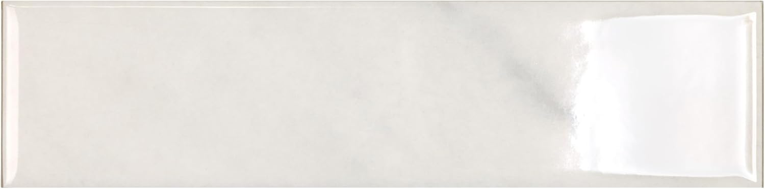 Tenedos HTCRC  3x12 Glossy Porcelain Subway Tile – Stone Look Wall Tile for Kitchen Backsplash, Bathroom & Shower Walls