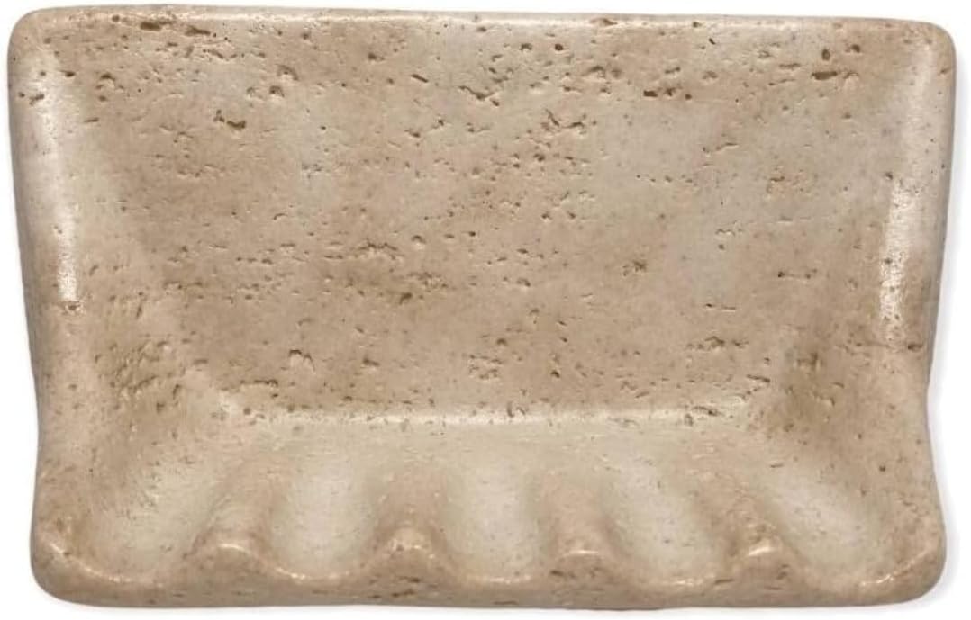 Resin Soap Dish Tray – Wall Mount Stone Look, 8.5" x 5"