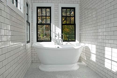 3x6 White High Gloss Ceramic Wall Tile –  (Box of 100 Tiles)