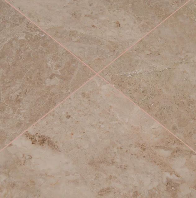 Crema Cappuccino 12x12 Polished Marble Stone Look Floor and Wall Tile