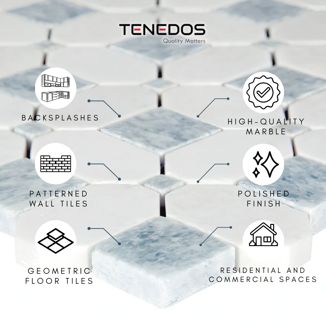 Tenedos Azra Polished Marble Floor and Wall Tile