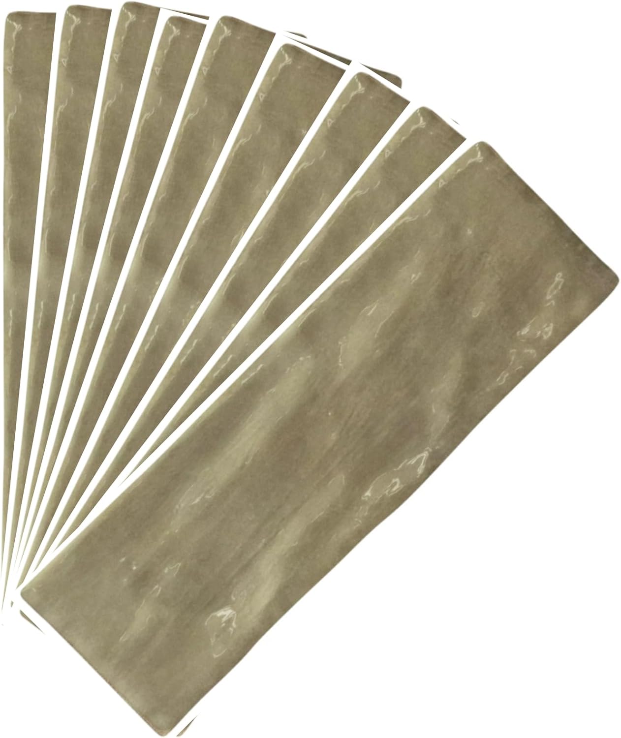 Tenedos HTCFD 2.5x8 Glossy Handmade Look Ceramic Wall Tile – Spanish Zellige Style Subway Tile for Kitchen Backsplash, Bathroom, and Fireplace (1 Box, 38 Pieces, 5.32 Sqft Coverage)