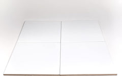 Matte White 6"x6" Ceramic Wall Tile for Kitchen Backsplash & Bathroom - Sold Per Sq.Ft.